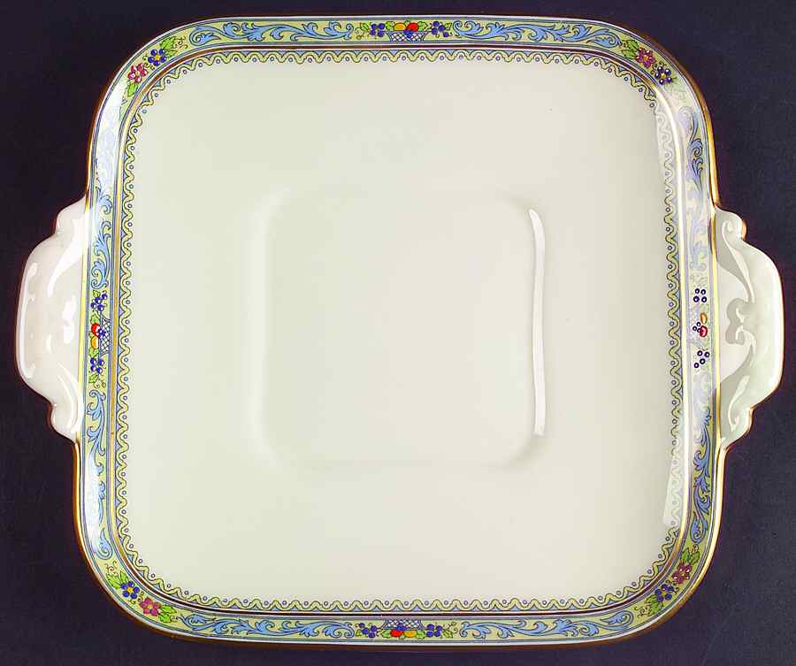 Trent Square Handled Cake Plate by Lenox-1