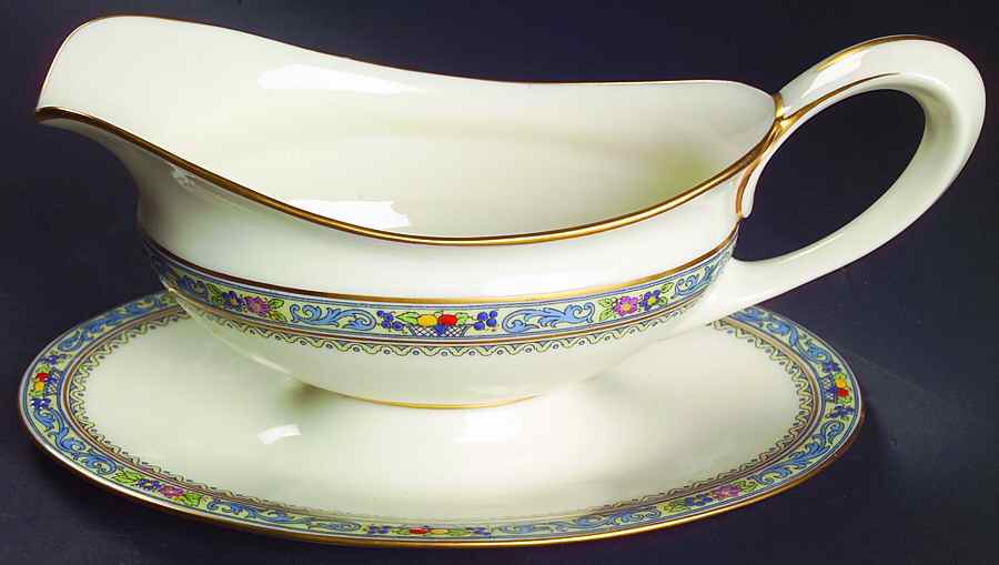 Trent Gravy Boat with Attached Underplate by Lenox-1