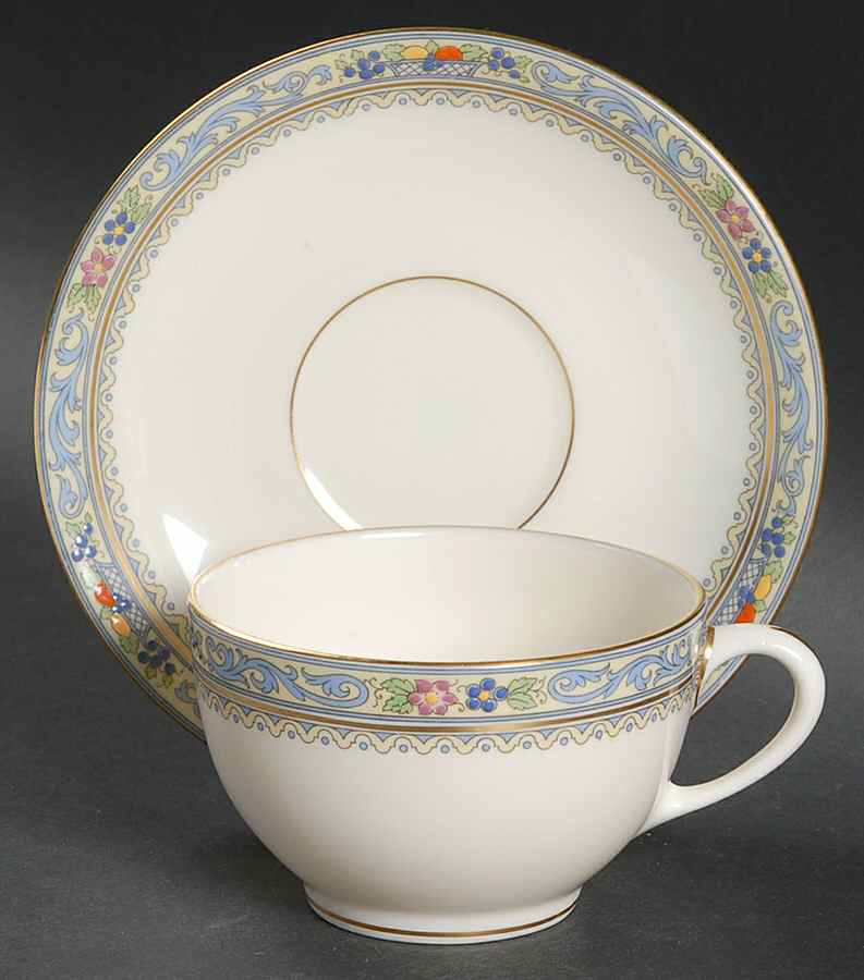 Trent Flat Cup & Saucer Set by Lenox-1