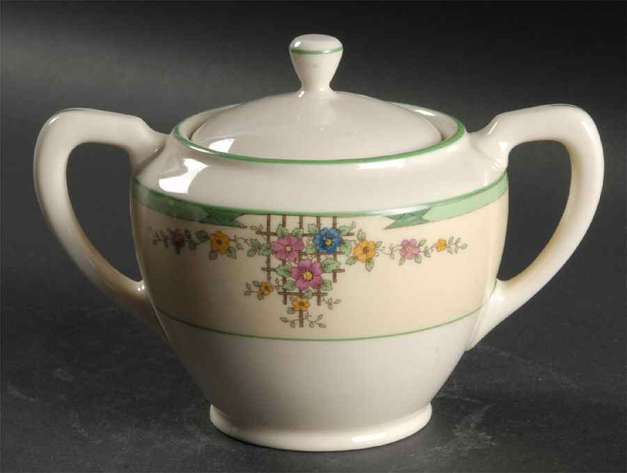 Trellis Sugar Bowl & Lid by Lenox-1