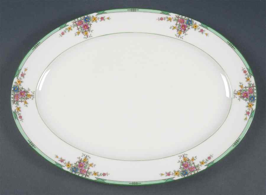 Trellis 13" Oval Serving Platter by Lenox-1
