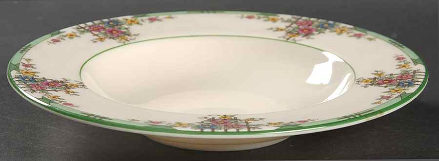 Trellis Rim Fruit/Dessert (Sauce) Bowl by Lenox-1