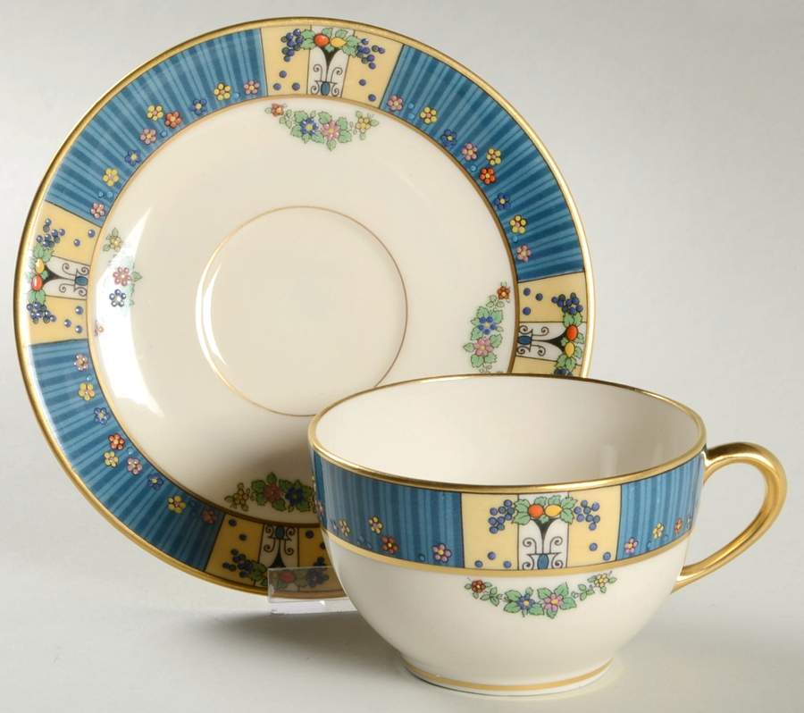 Tremont Flat Cup & Saucer Set by Lenox-1