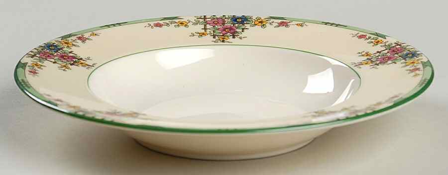 Trellis Ivory Rim Cereal Bowl by Lenox-1