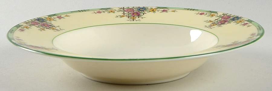 Trellis Ivory Rim Soup Bowl by Lenox-1