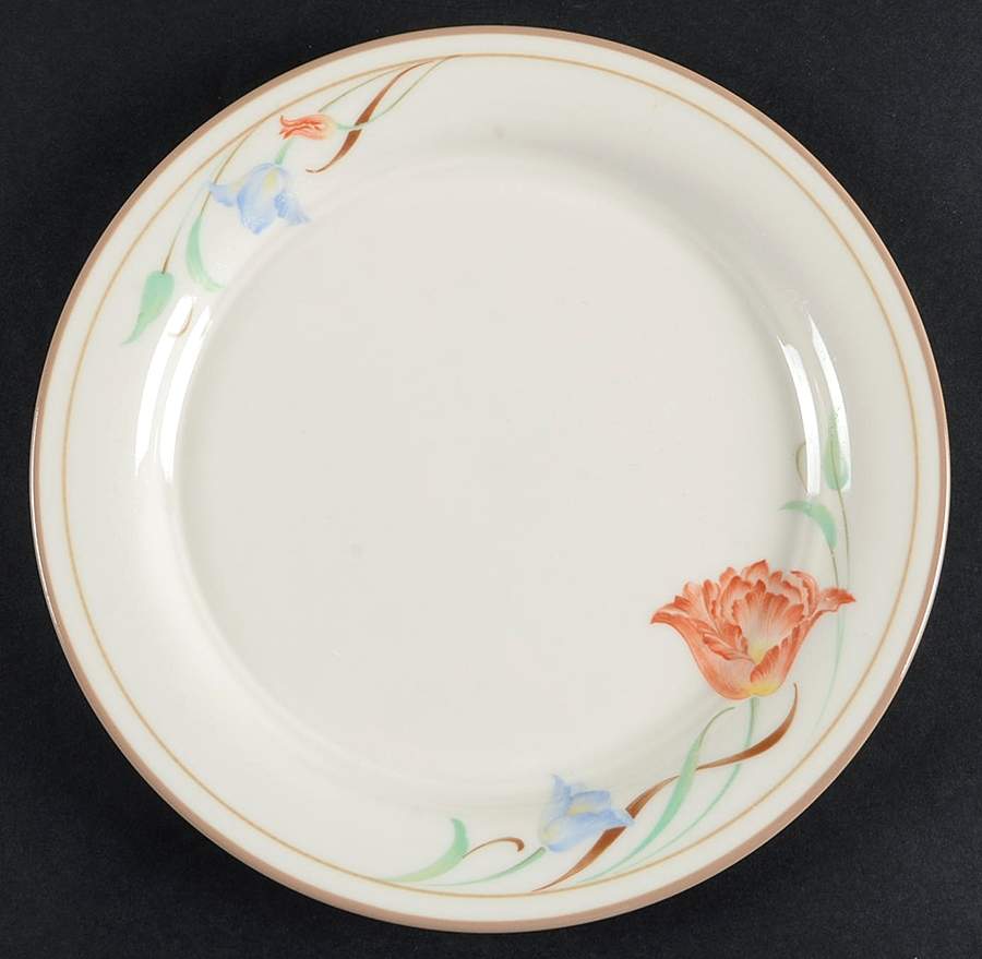 Tulips On Beige Salad Plate by Lenox-1