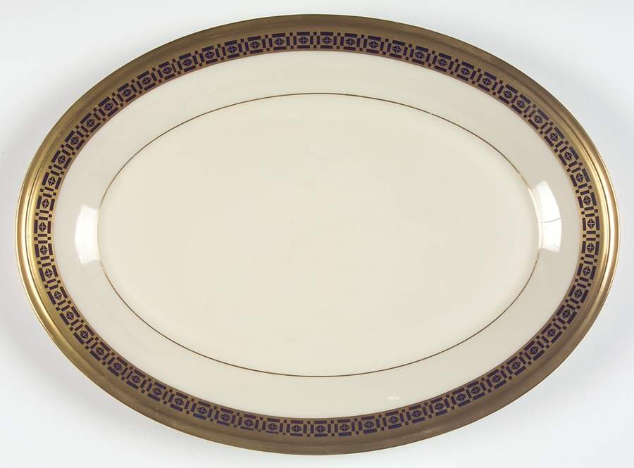 Tudor 14" Oval Serving Platter by Lenox-1