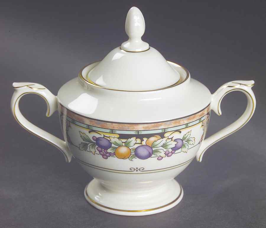 Tuscan Orchard Sugar Bowl & Lid by Lenox-1