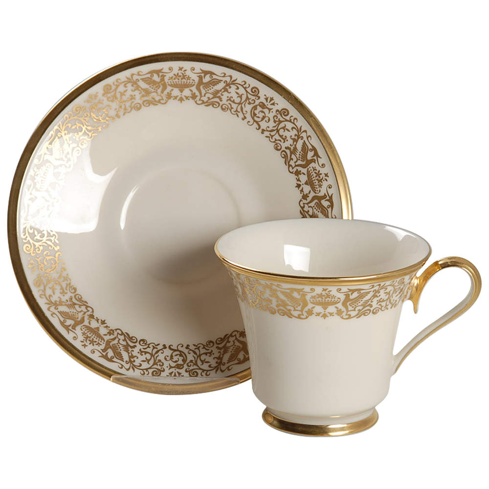 Tuscany Footed Cup & Saucer Set by Lenox-1