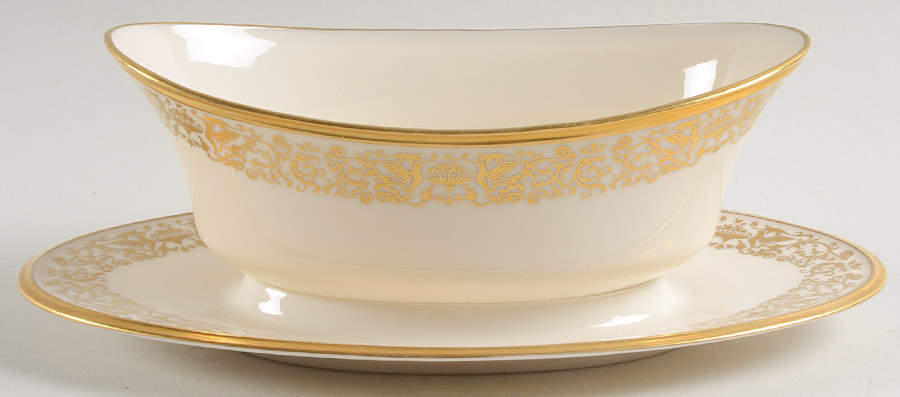 Tuscany Gravy Boat with Attached Underplate by Lenox-1