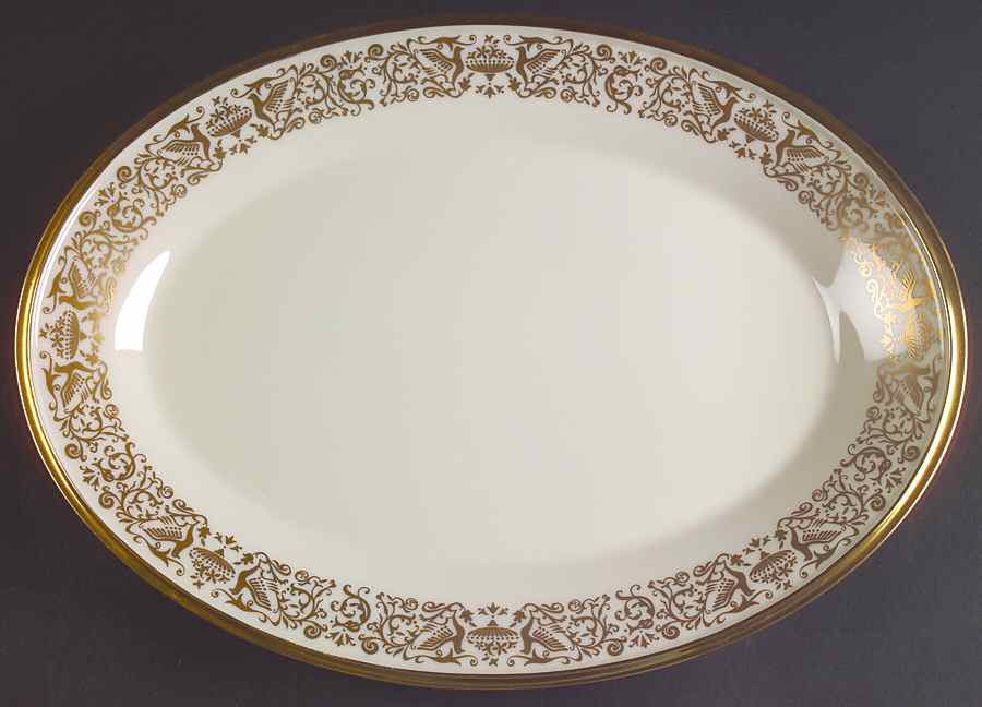 Tuscany 14" Oval Serving Platter by Lenox-1