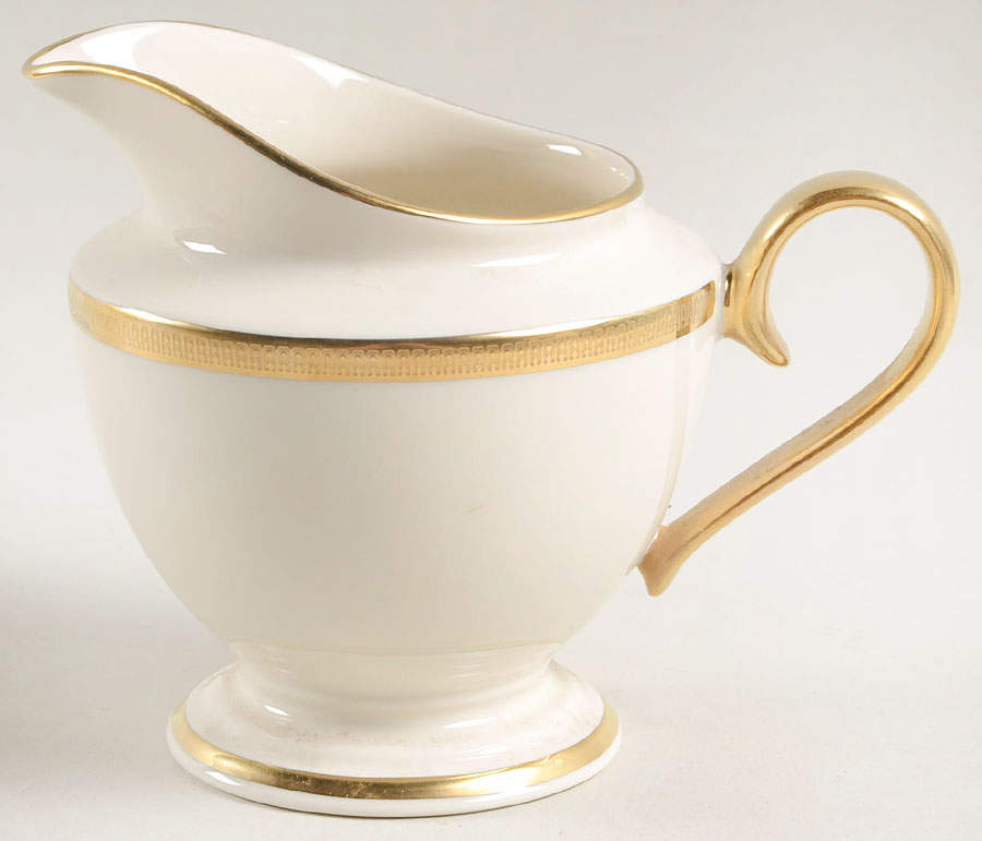 Tuxedo (Gold Backstamp) 1999 Shape Creamer by Lenox-1
