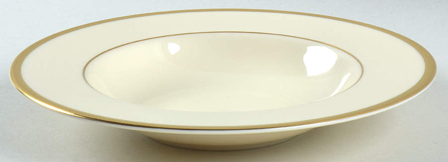 Tuxedo (Gold Backstamp) Rim Soup Bowl by Lenox-1