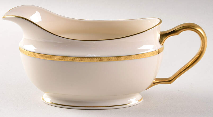 Tuxedo (Gold Backstamp) Gravy Boat by Lenox-1
