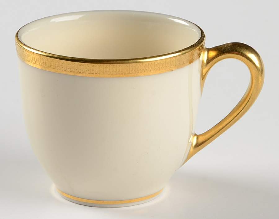 Tuxedo (Gold Backstamp) Flat Demitasse Cup by Lenox-1