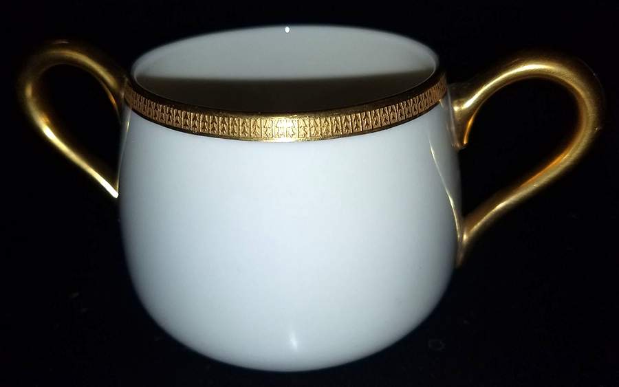 Tuxedo (Gold Backstamp) Mini Open Sugar Bowl by Lenox-1