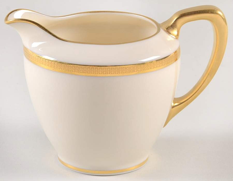 Tuxedo (Gold Backstamp) Shape 1963 Creamer by Lenox-1
