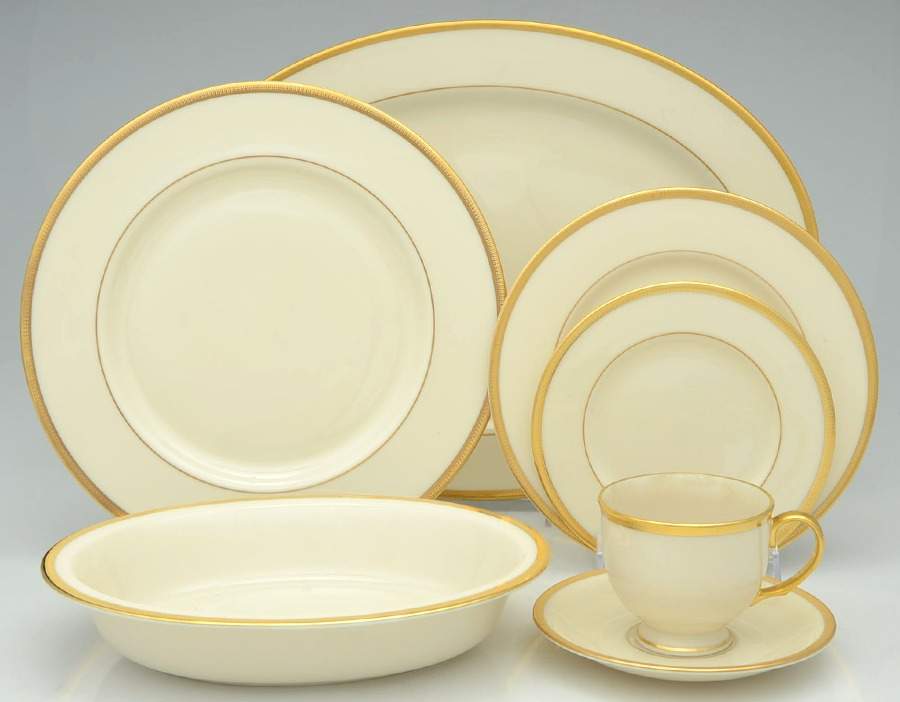 Tuxedo (Gold Backstamp) 42 Piece Estate Set by Lenox-1