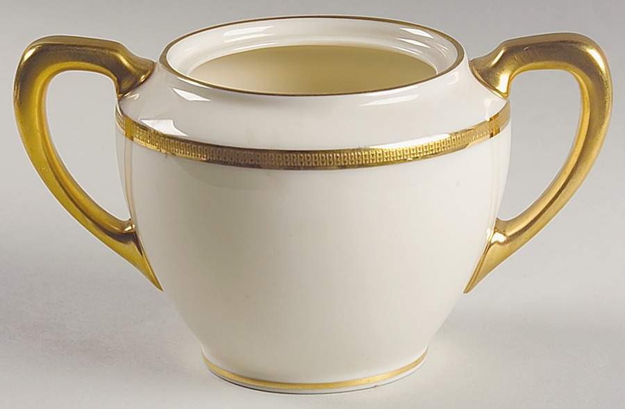 Tuxedo (Gold Backstamp) Shape 1962 Sugar Bowl No Lid by Lenox-1