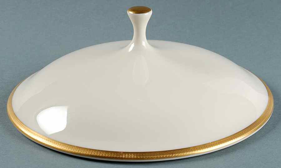 Tuxedo (Gold Backstamp) Lid for Round Vegetable by Lenox-1
