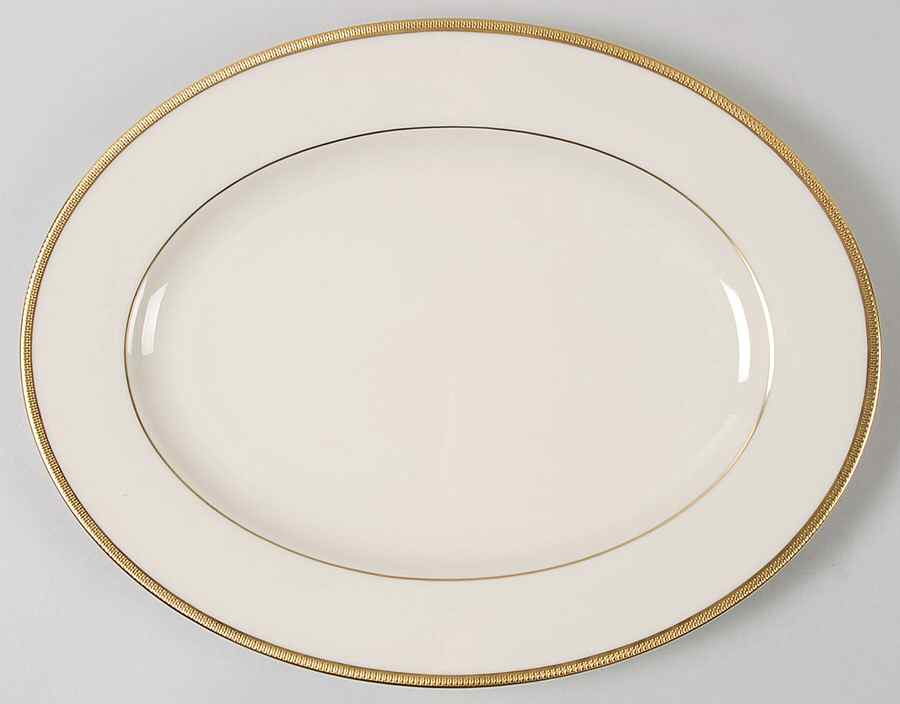 Tuxedo (Gold Backstamp) 13" 99 Shape Oval Serving Platter by Lenox-1