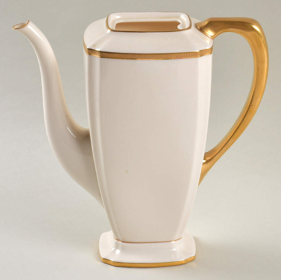 Tuxedo (Green Backstamp) Small Coffee Pot No Lid by Lenox-1