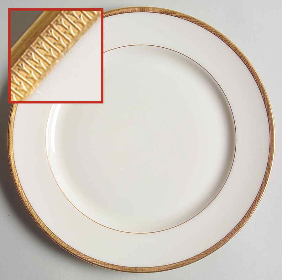 Tuxedo (Green Backstamp) Dinner Plate by Lenox-1