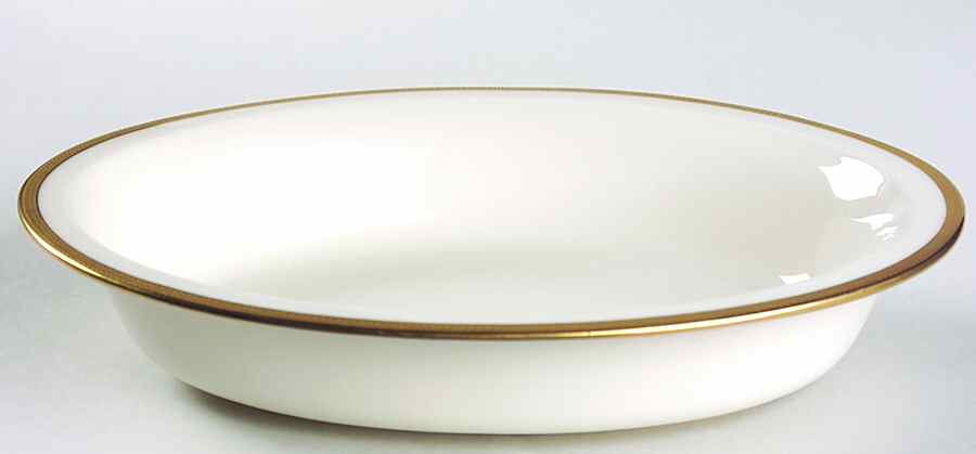Tuxedo (Green Backstamp) 9" Oval Vegetable Bowl by Lenox-1