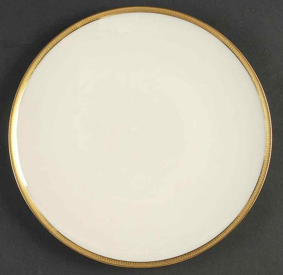 Tuxedo (Green Backstamp) Coupe Luncheon Plate by Lenox-1