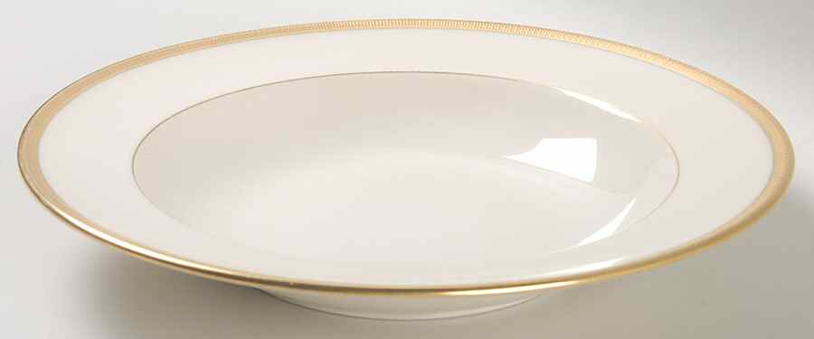 Tuxedo (Green Backstamp) Rim Soup Bowl by Lenox-1
