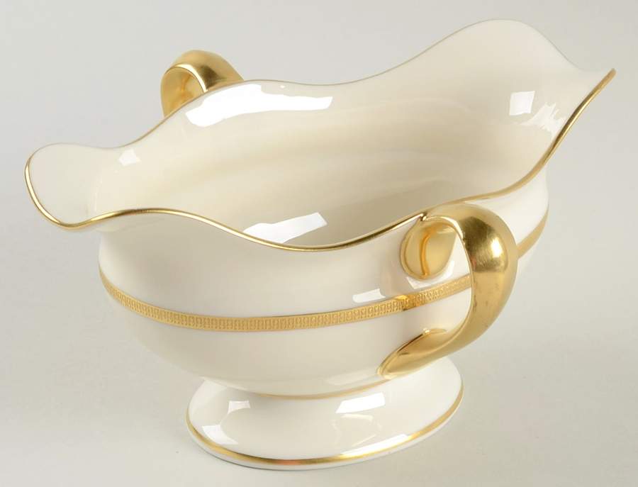 Tuxedo (Green Backstamp) Gravy Boat by Lenox-1