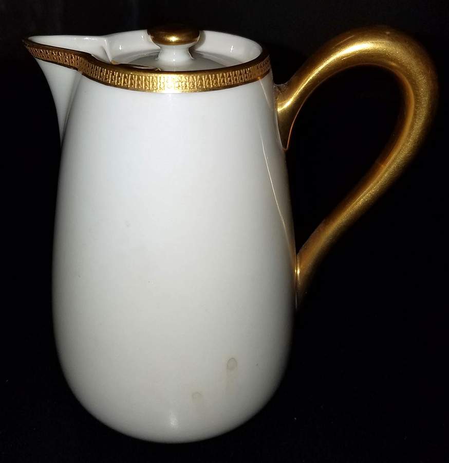 Tuxedo (Green Backstamp) Hot Milk Pitcher & Lid by Lenox-1