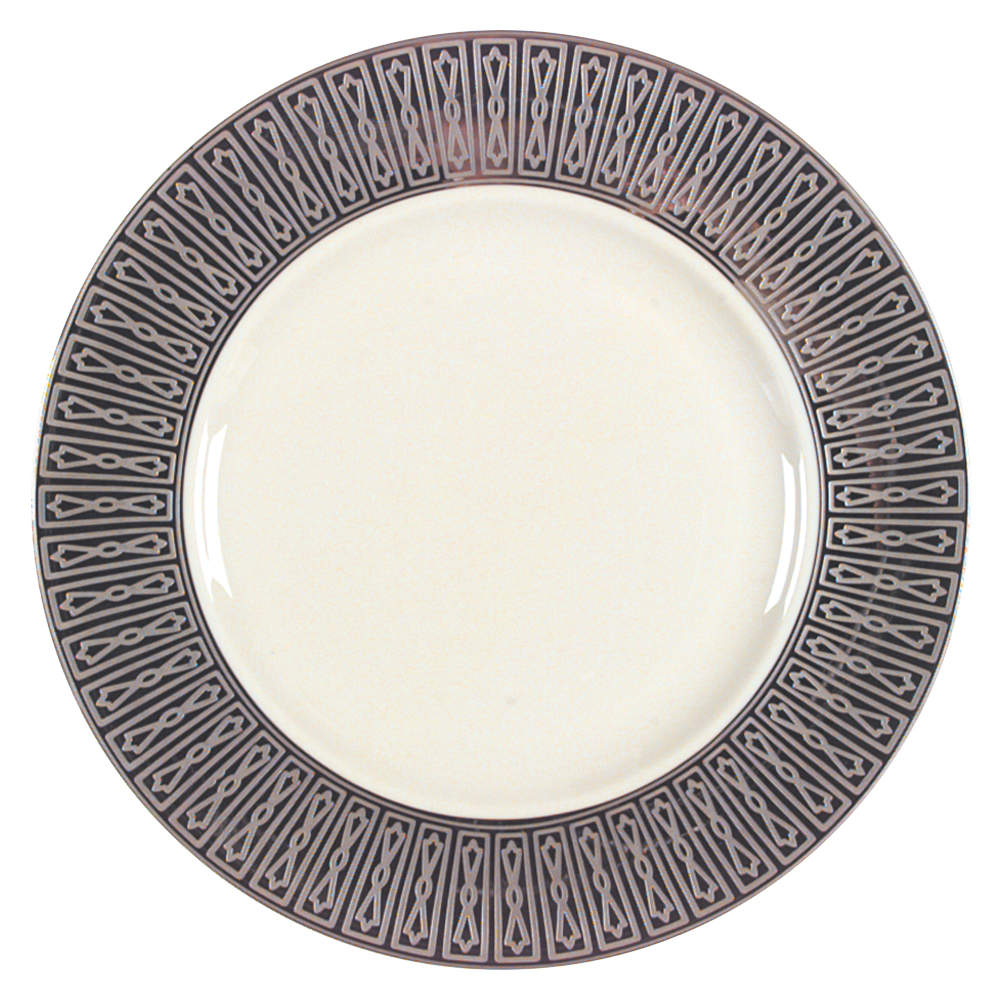 Tuxedo Platinum (Newer, Presidential Shape) Accent Luncheon Plate by Lenox-1