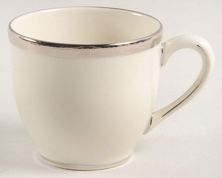Tuxedo Platinum (Newer, Presidential Shape) Flat Demitasse Cup by Lenox-1