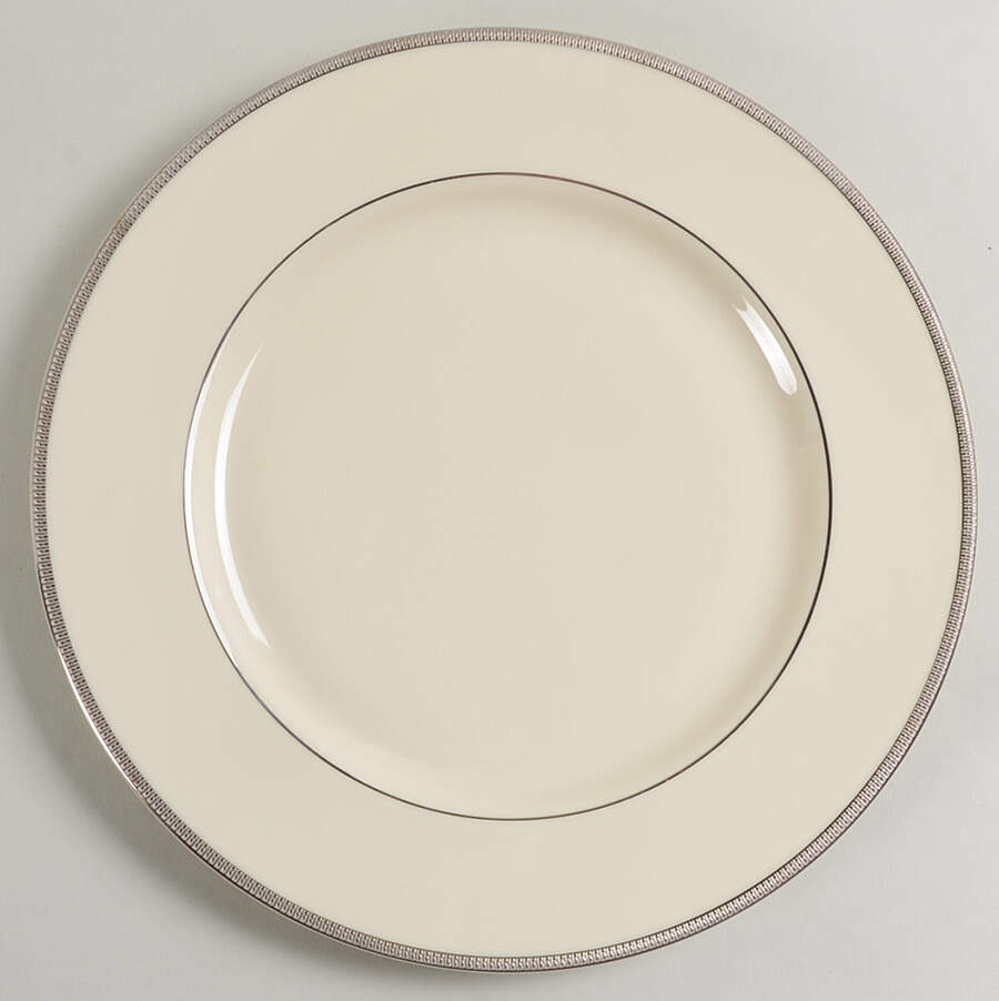 Tuxedo Platinum (Newer, Presidential Shape) Millennium Dinner Plate by Lenox-1