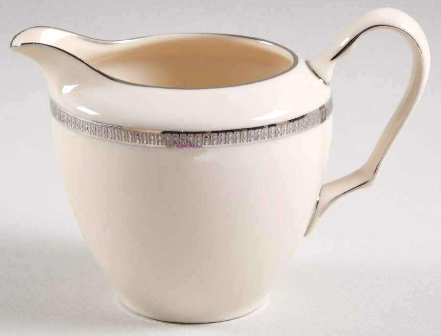 Tuxedo Platinum (Newer, Presidential Shape) Creamer by Lenox-1