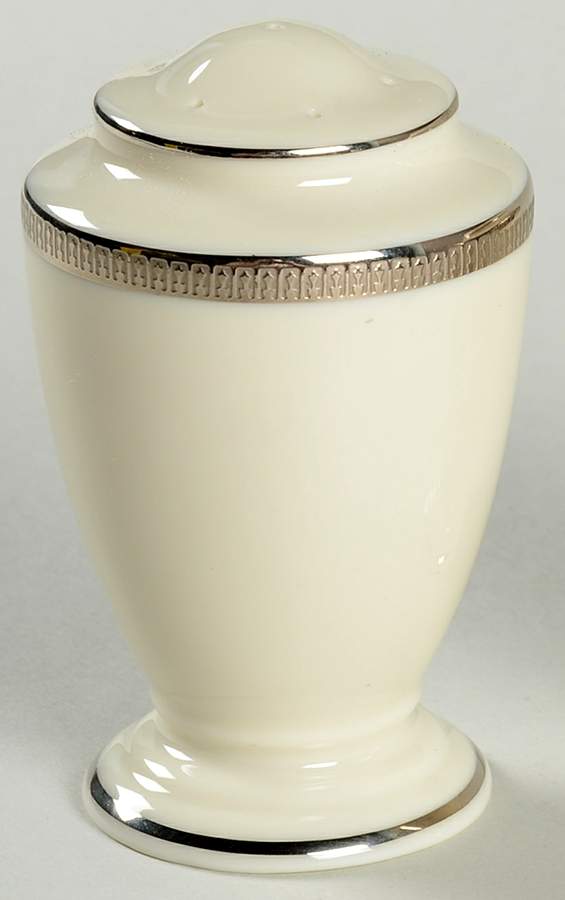 Tuxedo Platinum (Newer, Presidential Shape) 99 Shape Salt Shaker by Lenox-1