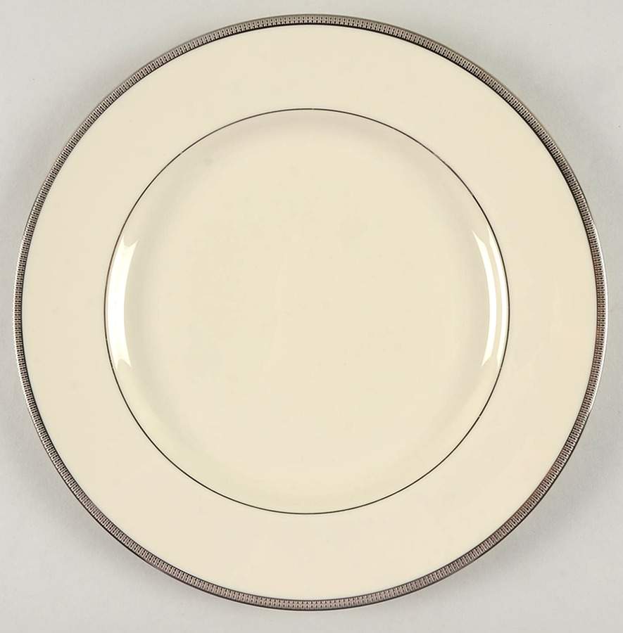 Tuxedo Platinum (Newer, Presidential Shape) Millennium Dinner Plate by Lenox-1