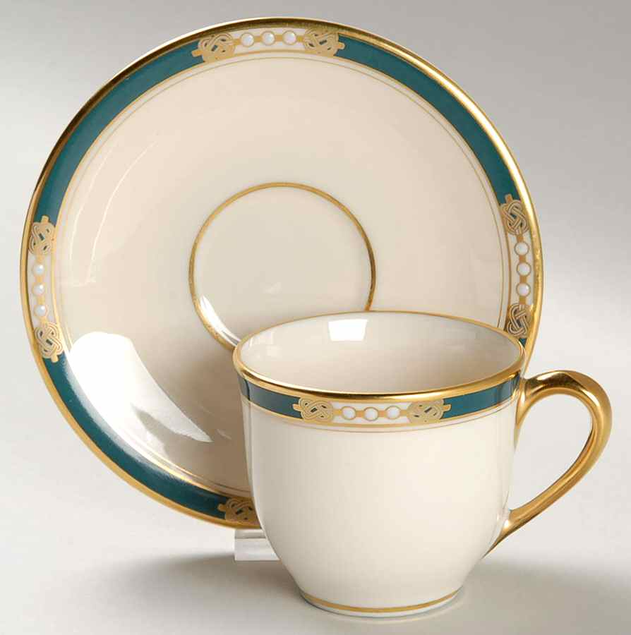 Union Flat Demitasse Cup & Saucer Set by Lenox-1