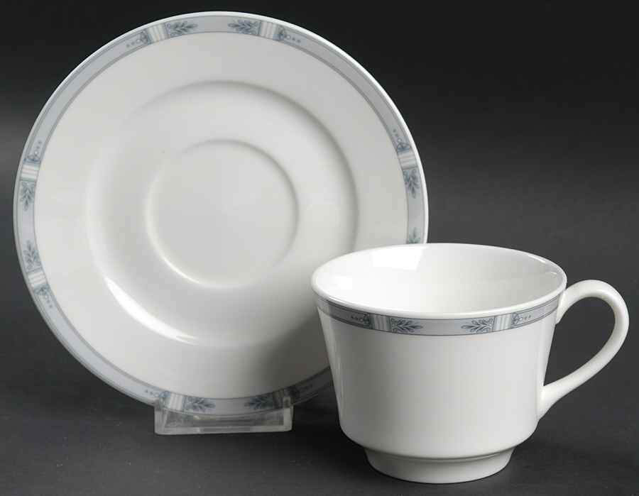 University Place Flat Cup & Saucer Set by Lenox-1
