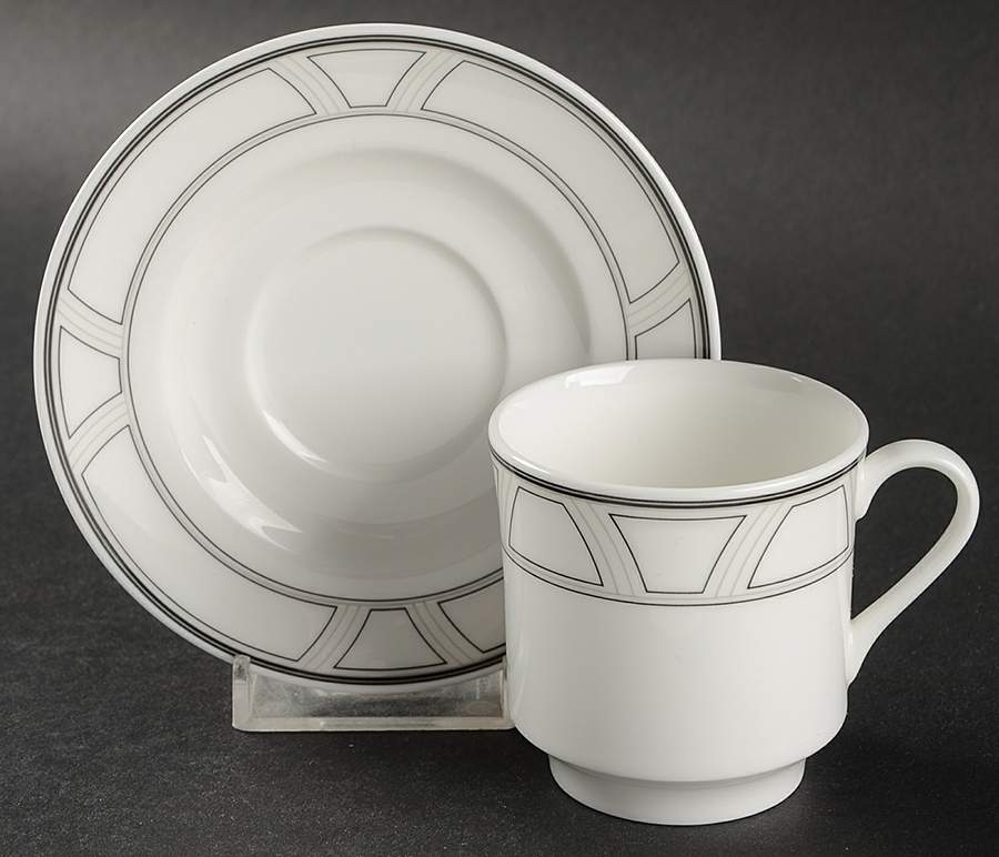 Uptown Flat Demitasse Cup & Saucer Set by Lenox-1