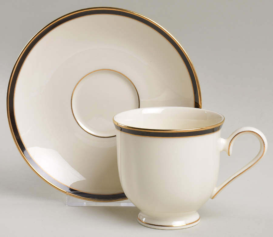 Urban Lights Footed Cup & Saucer Set by Lenox-1