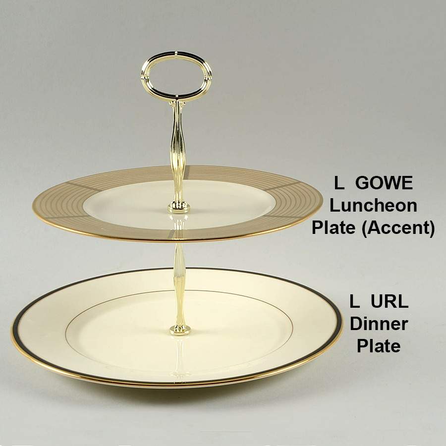Urban Lights Mixed/Match 2 Tier Serving Tray by Lenox-1