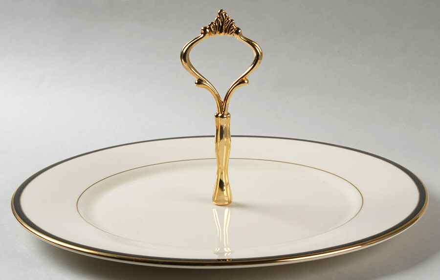 Urban Lights Round Serving Plate with Handle (DP) by Lenox-1