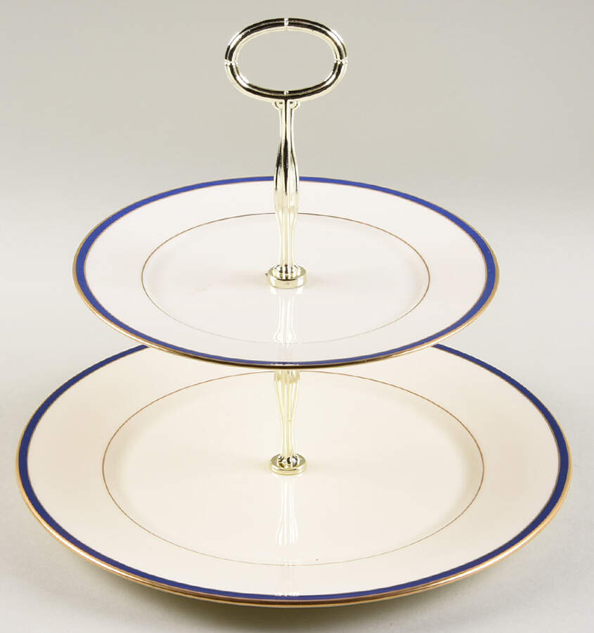 Urban Twilight 6 5/8"-10"  2 Tiered Serving Tray (Dp, Sp) HC by Lenox-1