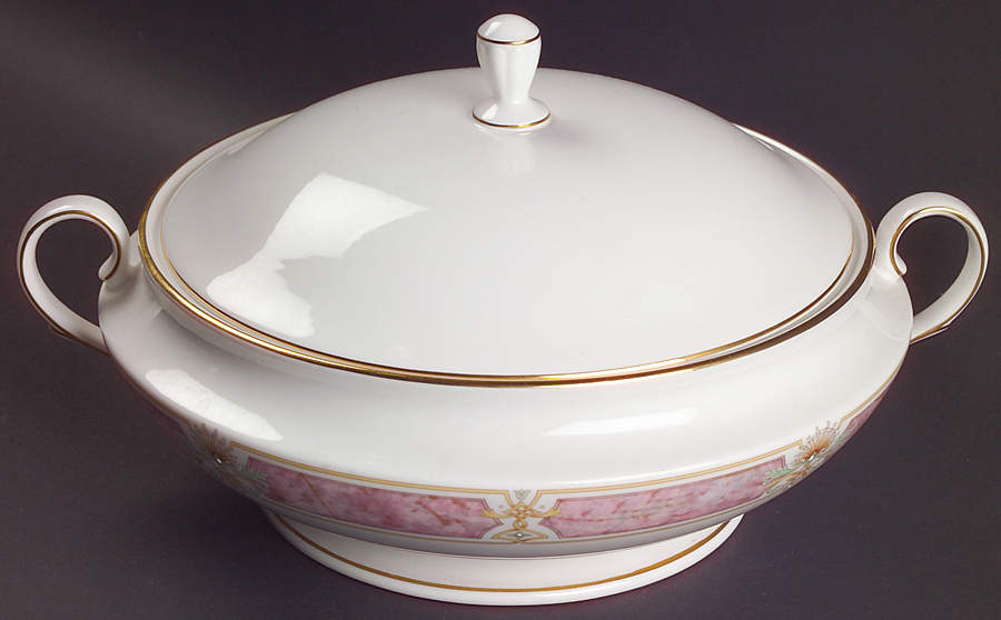 Venetian Marble Round Covered Vegetable by Lenox-1