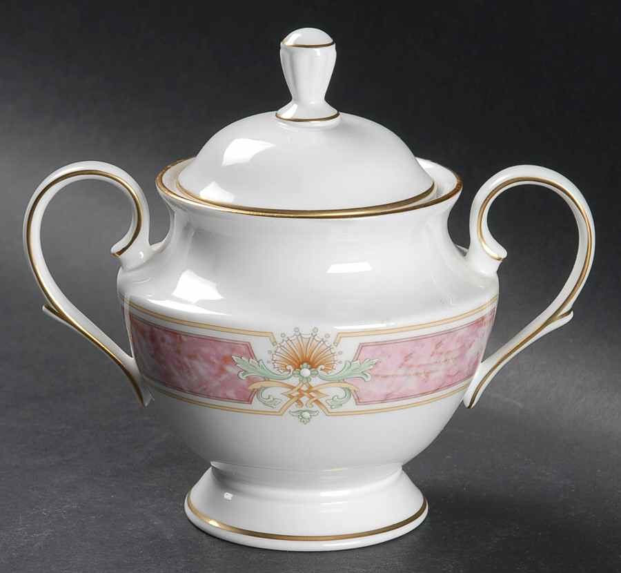 Venetian Marble Sugar Bowl & Lid by Lenox-1