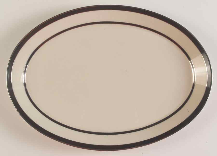 Venture 15" Oval Serving Platter by Lenox-1