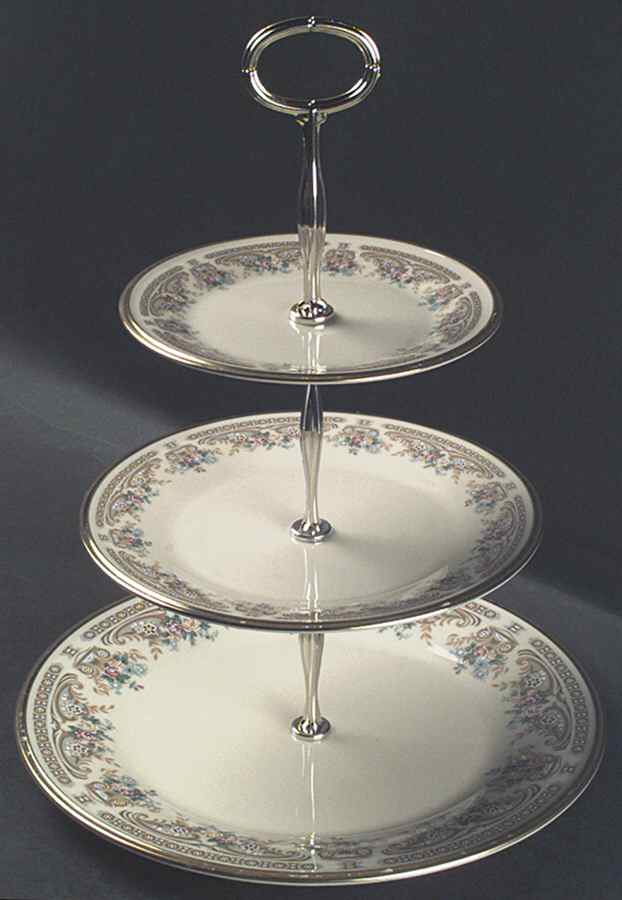 Versailles 13 7/8"-14 1/4" 3-Tiered Serving Tray(DP,SP,BB) HC by Lenox-1