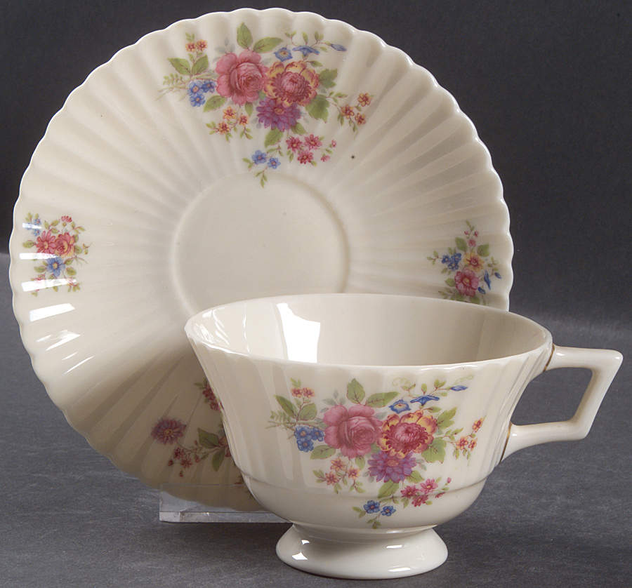Victoria Footed Cup & Saucer Set by Lenox-1